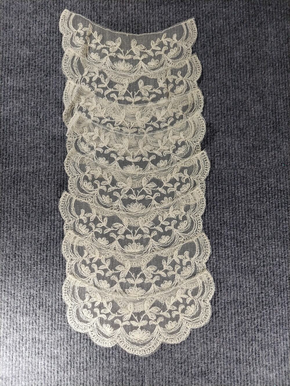 Embroidered Lace Collar Applique Crafting Floral Eyelet Sewing Motif Ivory Lot 8